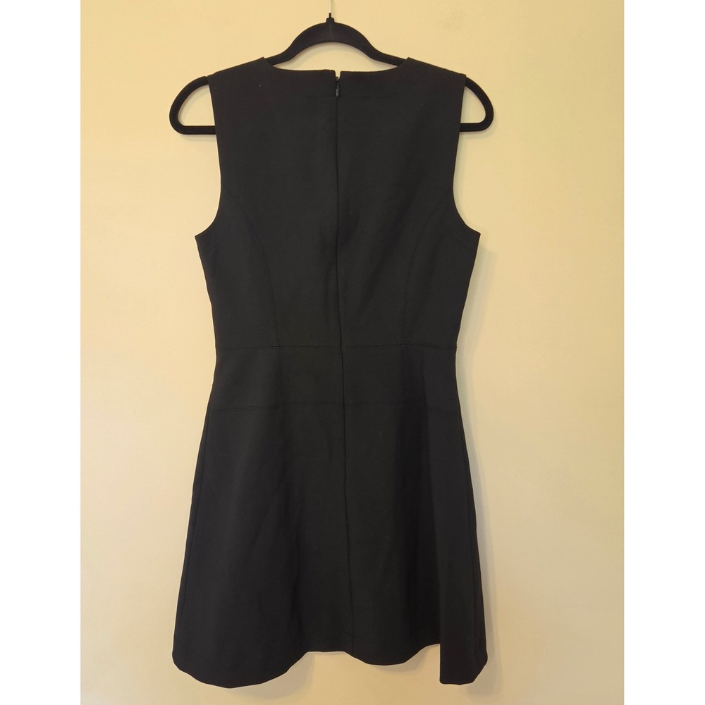 Tibi NY Black V Neck Sleeveless Mini Sheath Dress Womens Size 6 NWT - Picture 3 of 7
